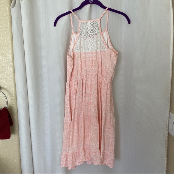 Xhilaration Girls Peach Tribal Print Tier Dress - Picture 4 of 4